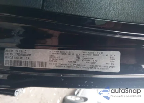 2021 Jeep Wrangler 4Xe Unlimited Sahara 4X4 из США, поврежденный, VIN 1C4JJXP63MW868288